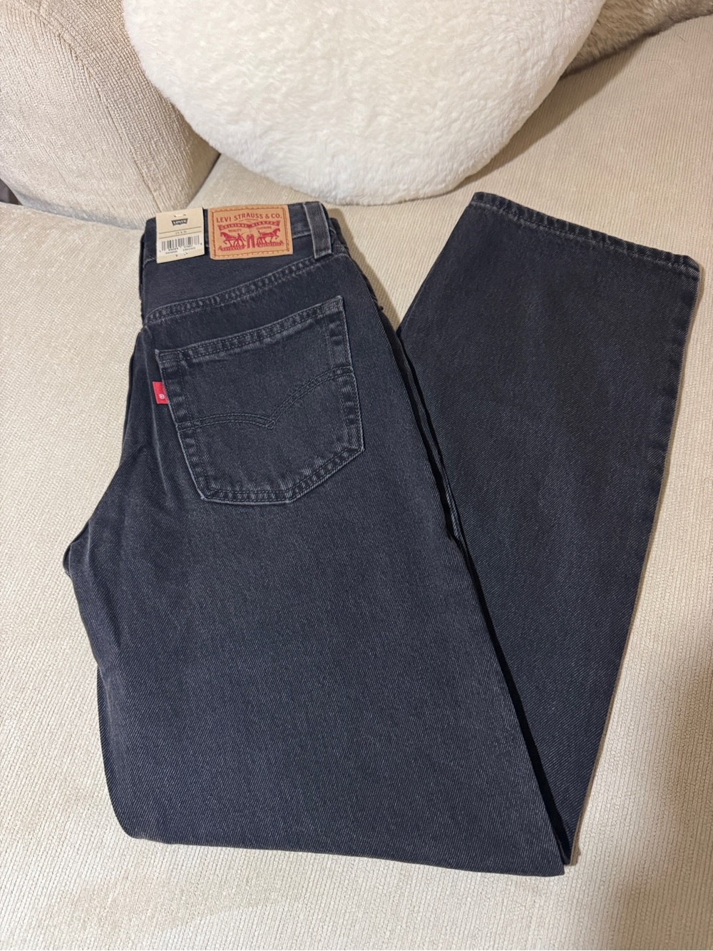 Levi's '94 Baggy Jeans Black Wash 25x31 Mid Rise Wide Leg NWT